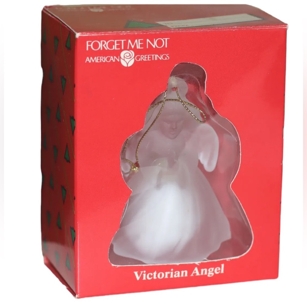Victorian Angel Christmas Ornament American Greetings Forget Me Not